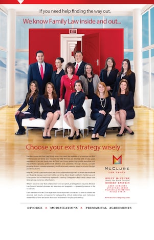 McClure Law Group legal team featured in Dallas Bar publication ad Headnotes July 2013