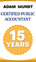 Adam Mundt Certified Public Accountant 15 Years